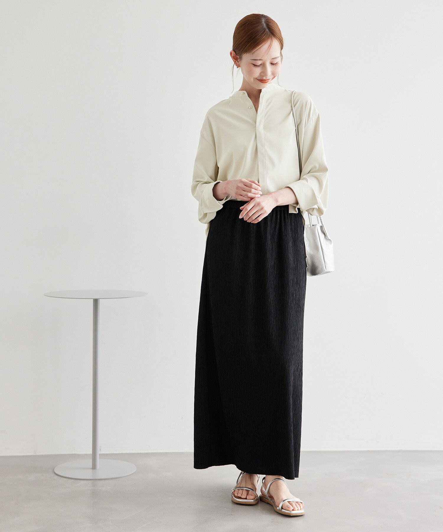 Rope&rsquo;Picnic「バックプリーツシャツブラウス」|シャツ・ブラウス|