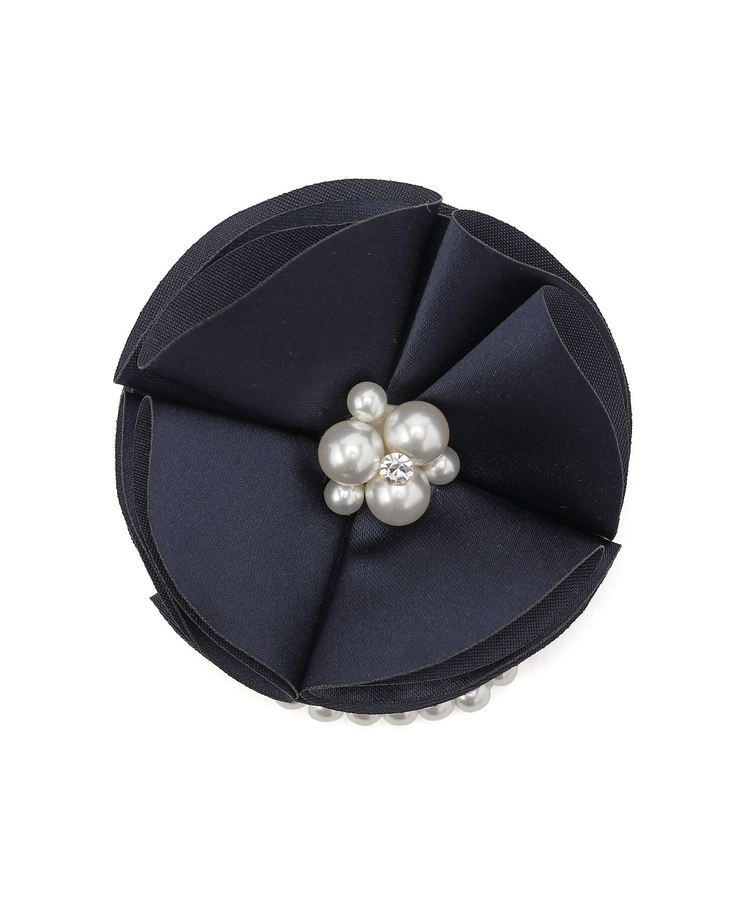 ROPE PICNIC PASSAGE「サテンフラワーパールコサージュ」|ブローチ・コサージュ|