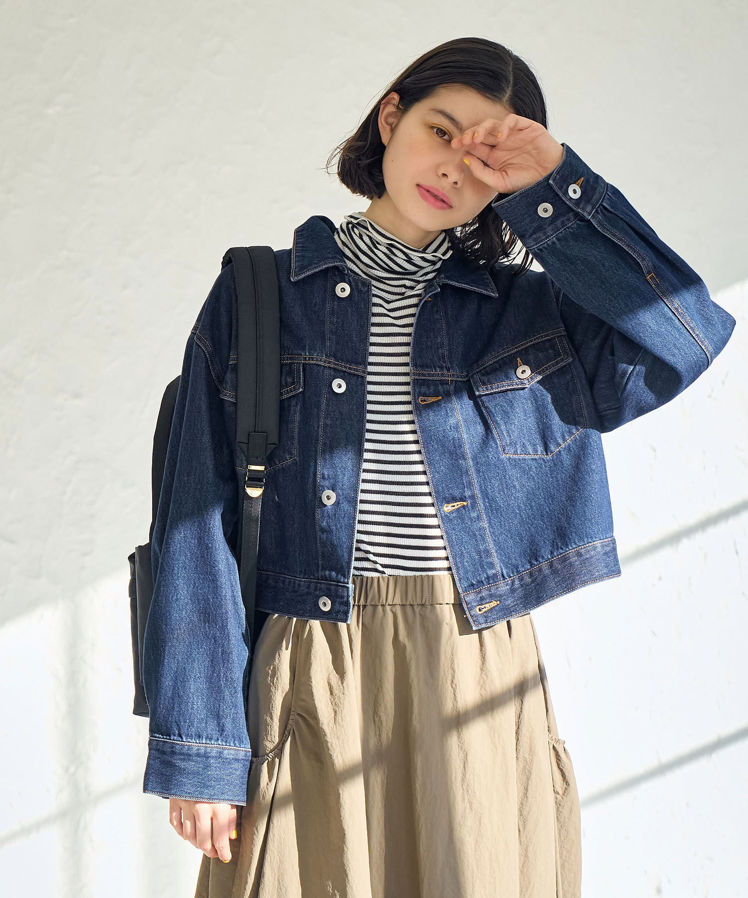 ROPE' PICNIC R「ショート丈デニムジャケット」|デニムジャケット|