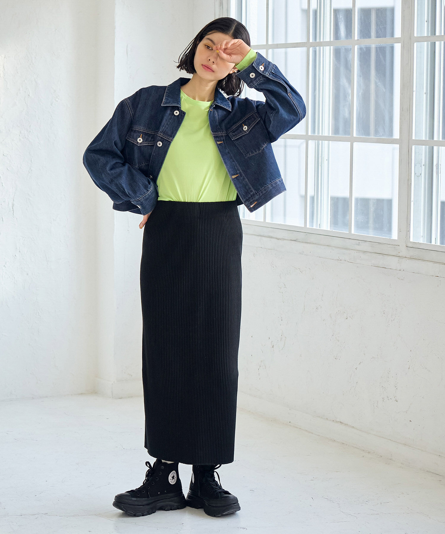 ROPE' PICNIC R「ショート丈デニムジャケット」|デニムジャケット|