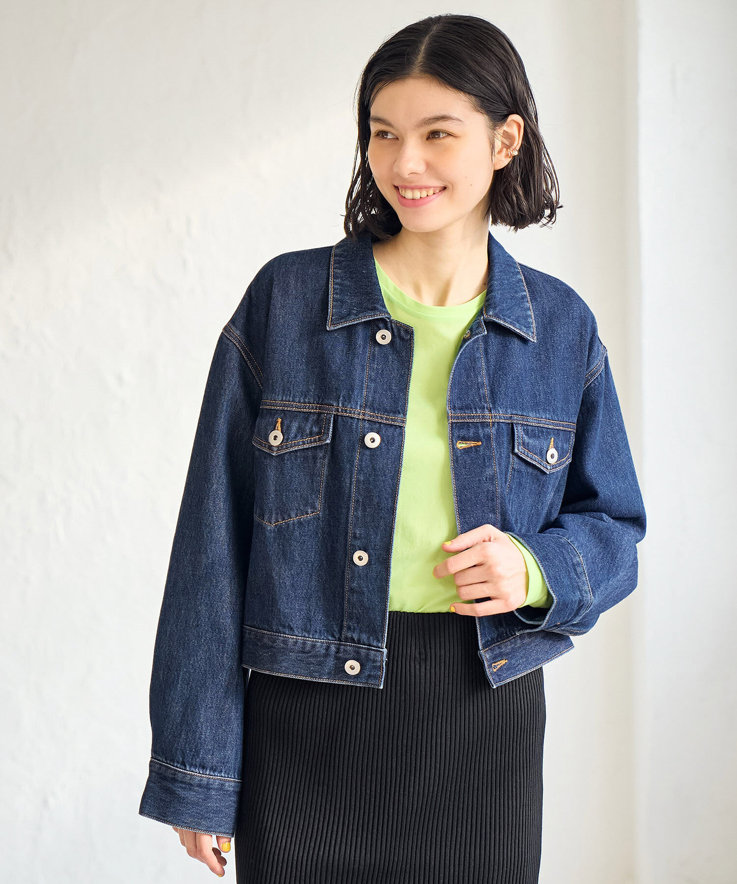 ROPE' PICNIC R「ショート丈デニムジャケット」|デニムジャケット|