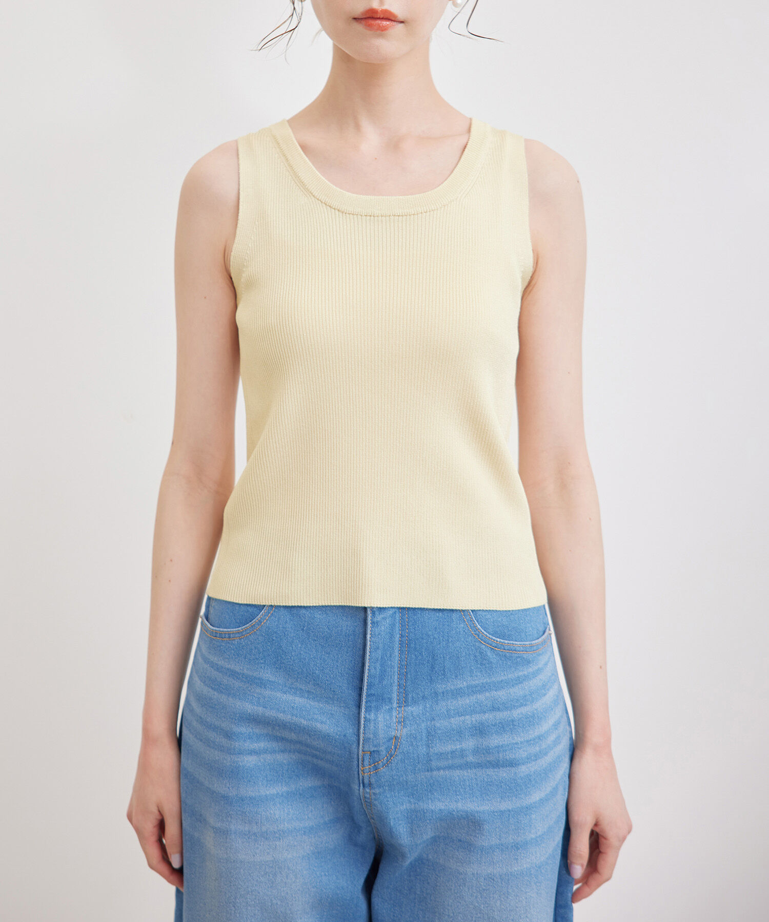 Rope&rsquo;Picnic「メタルライクヤーンニットインナー」|タンクトップ|