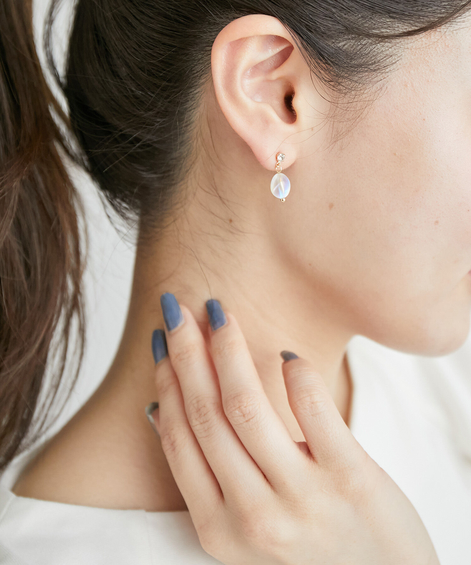 ROPE PICNIC PASSAGE「クリアカラーストーンピアス」|ピアス|ホワイト(10)