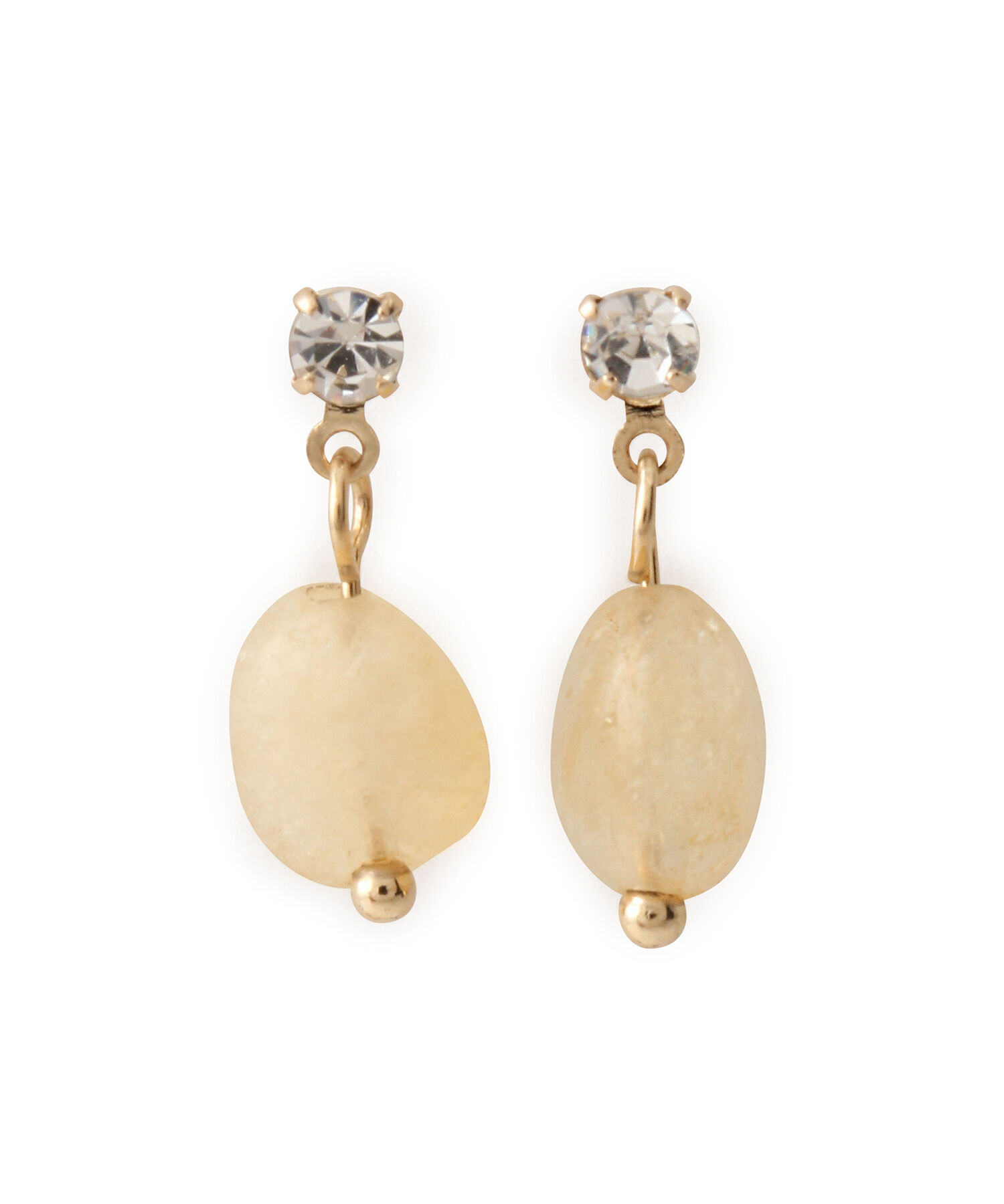 ROPE PICNIC PASSAGE「クリアカラーストーンピアス」|ピアス|