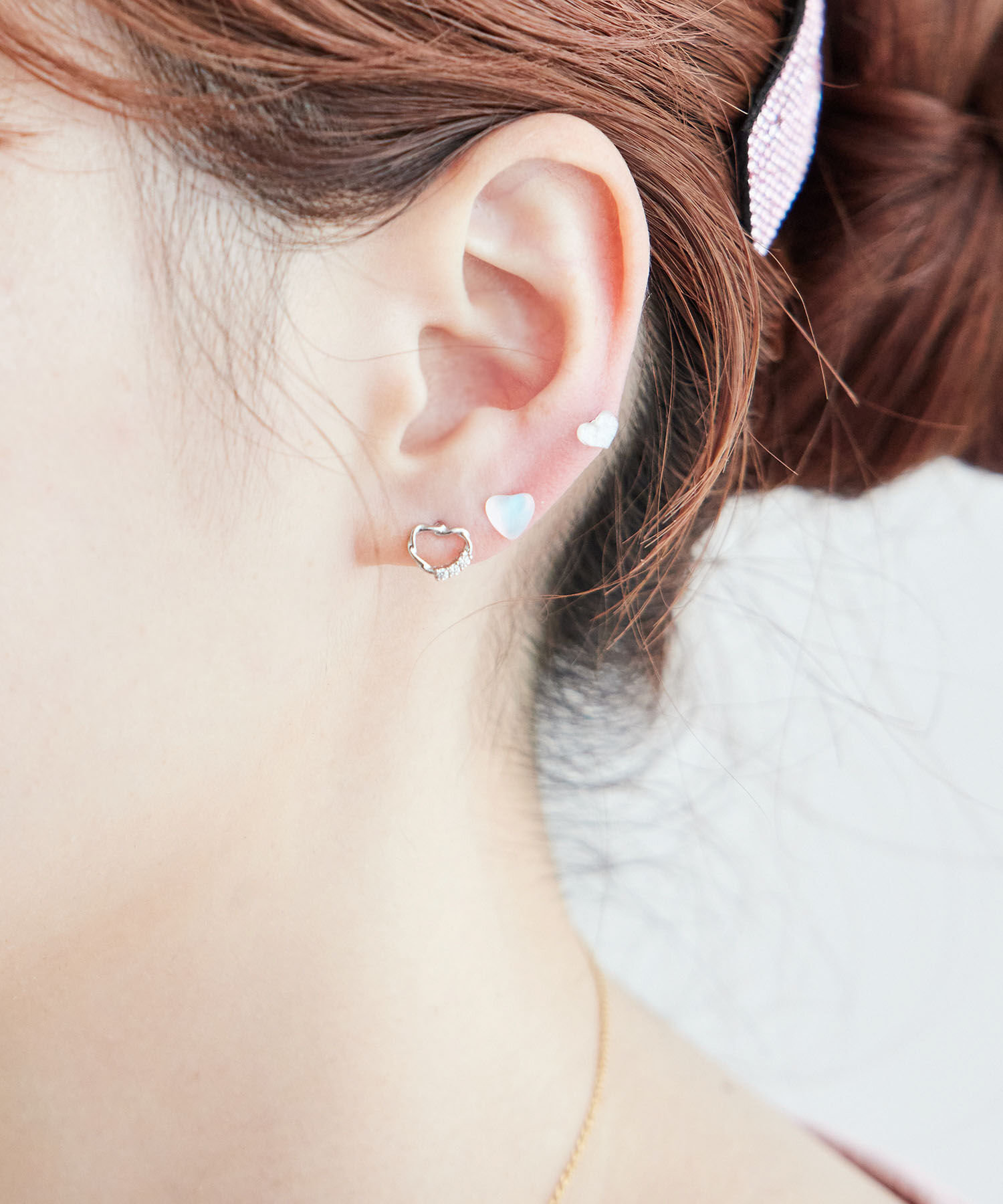 ROPE PICNIC PASSAGE「オーロラプチハートピアスセット」|ピアス|