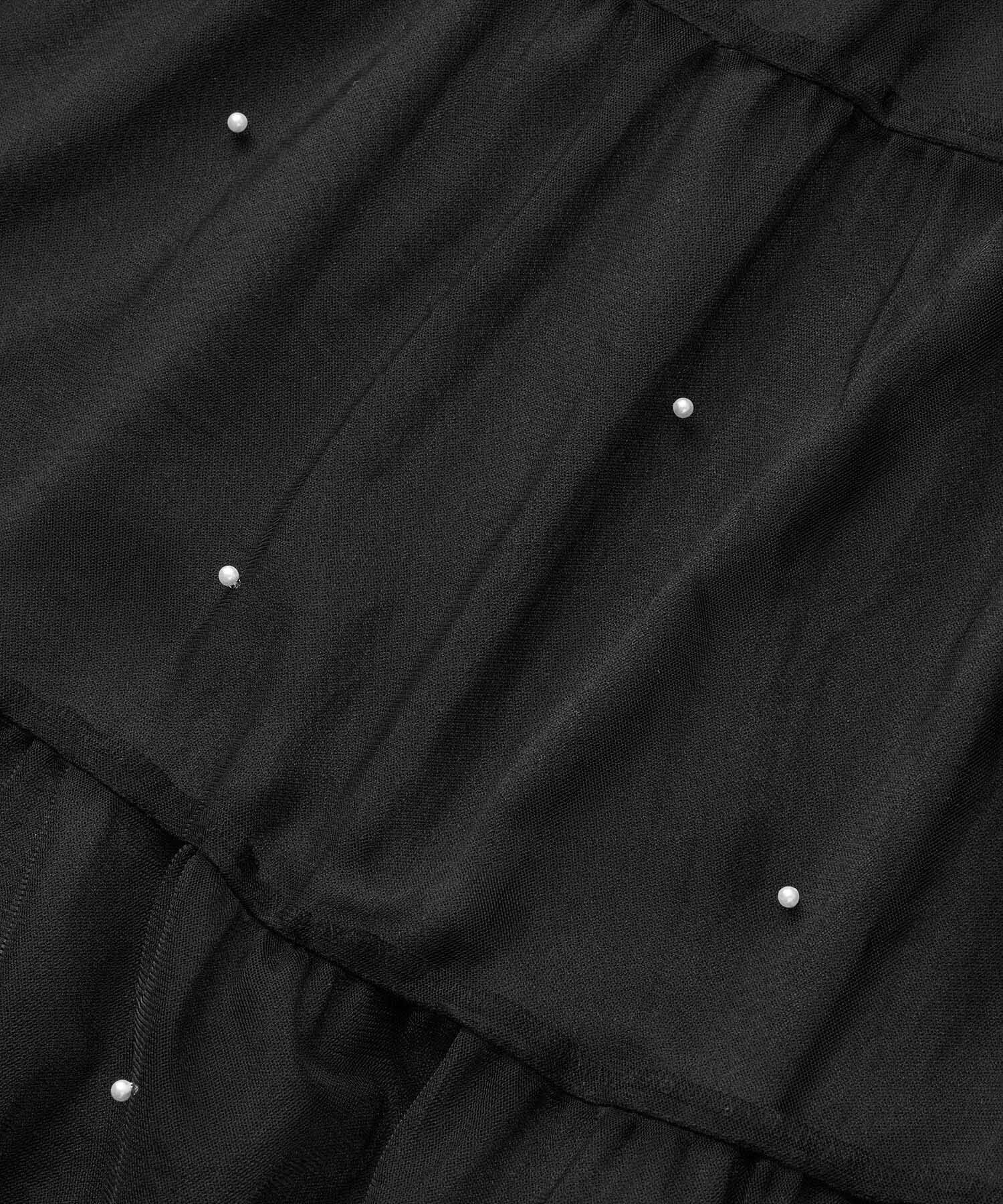 Rope&rsquo;Picnic「パール付きチュールティアードスカート」|スカート|