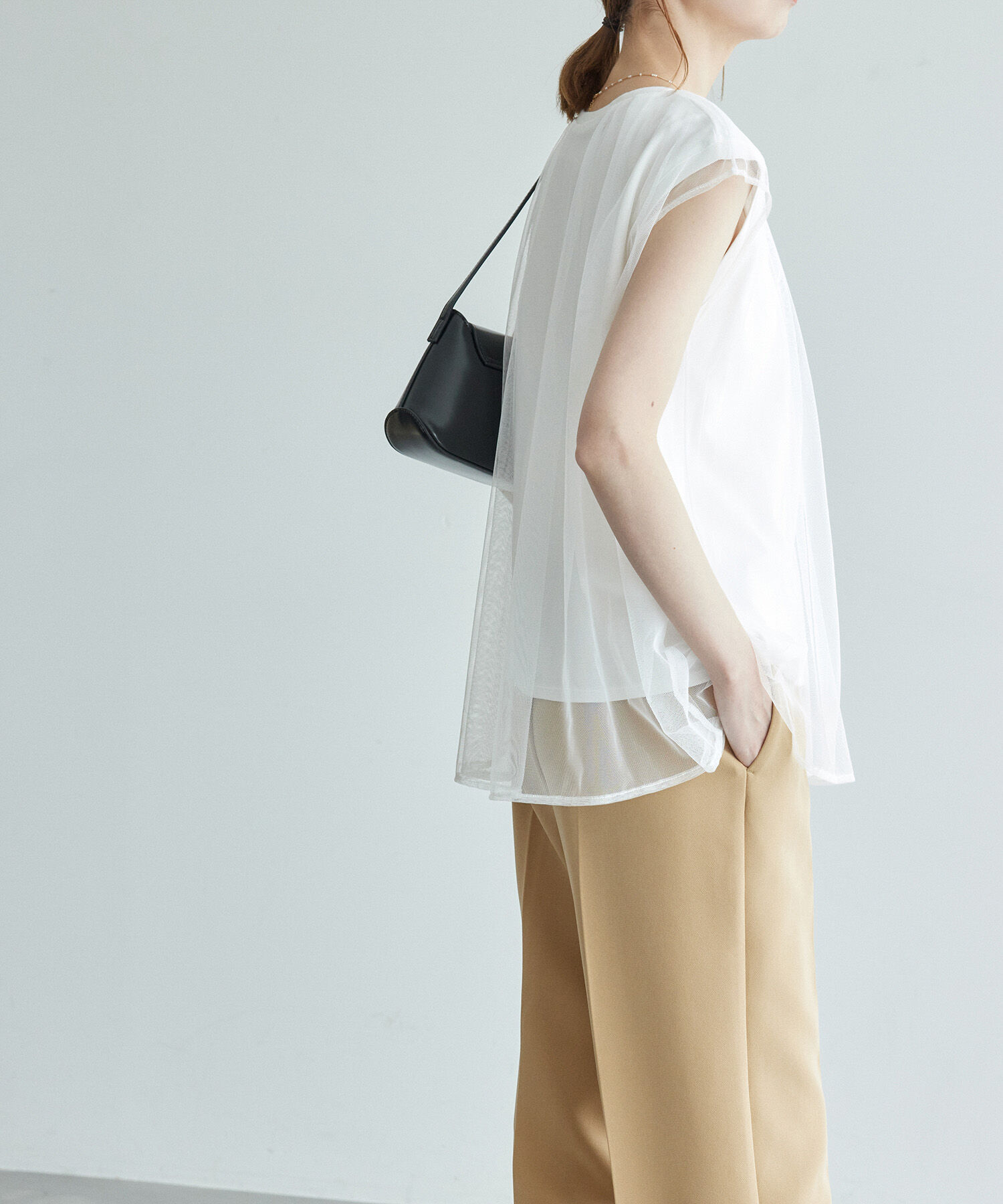 Rope&rsquo;Picnic「チュールカットトップス」|Tシャツ・カットソー|