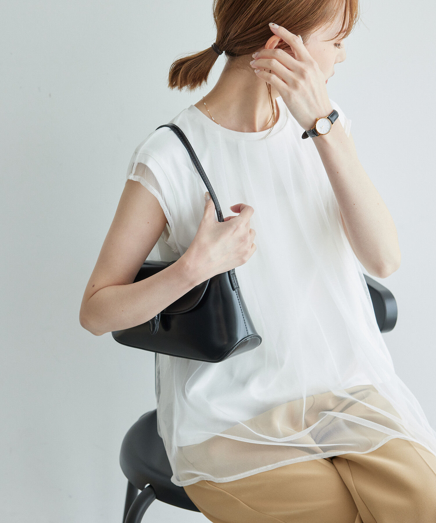 Rope&rsquo;Picnic「チュールカットトップス」|Tシャツ・カットソー|