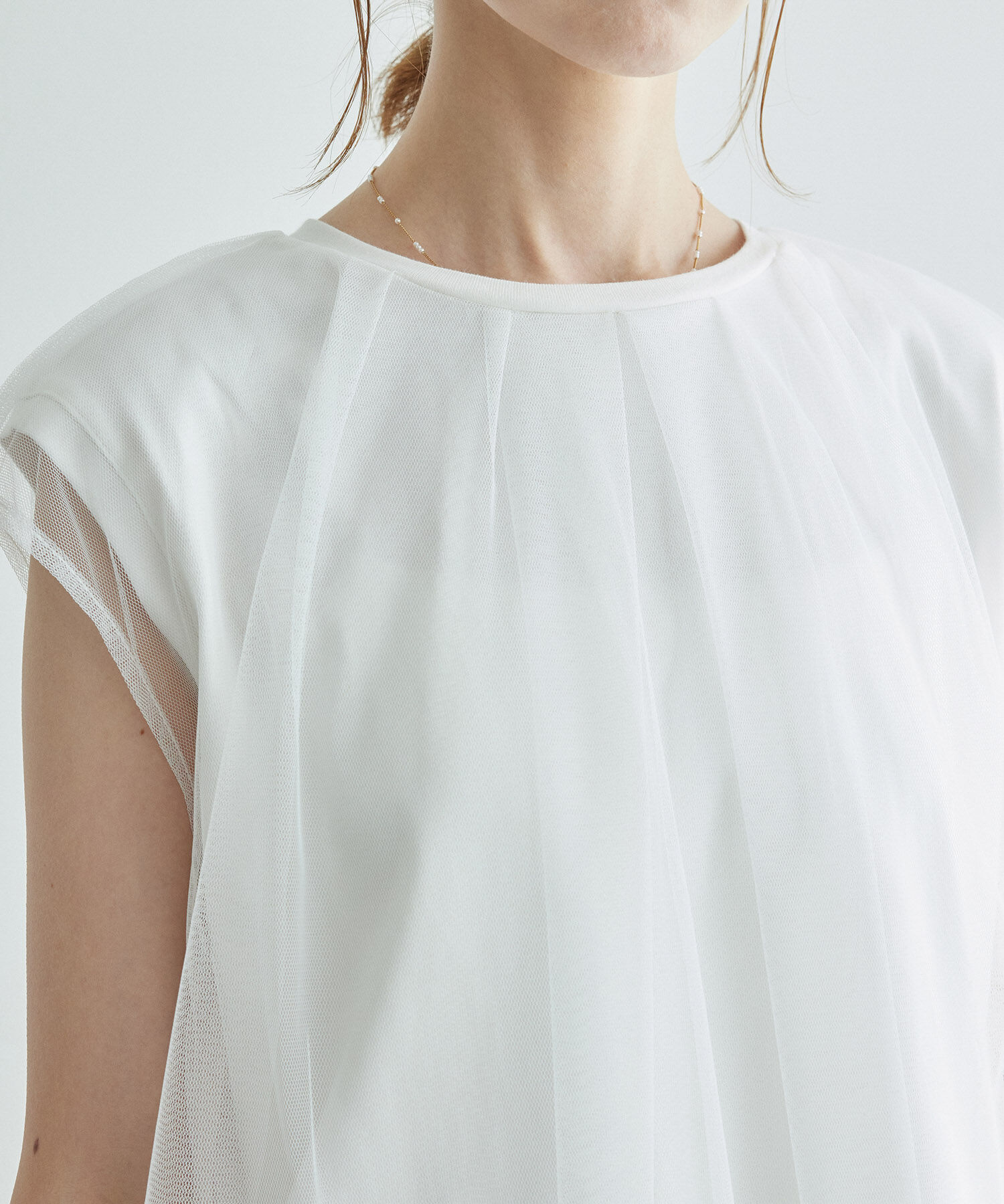 Rope&rsquo;Picnic「チュールカットトップス」|Tシャツ・カットソー|