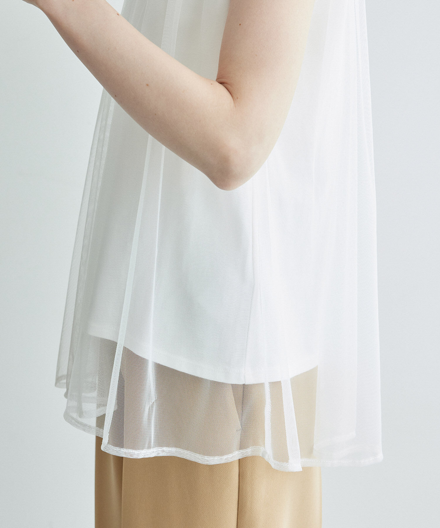 Rope&rsquo;Picnic「チュールカットトップス」|Tシャツ・カットソー|