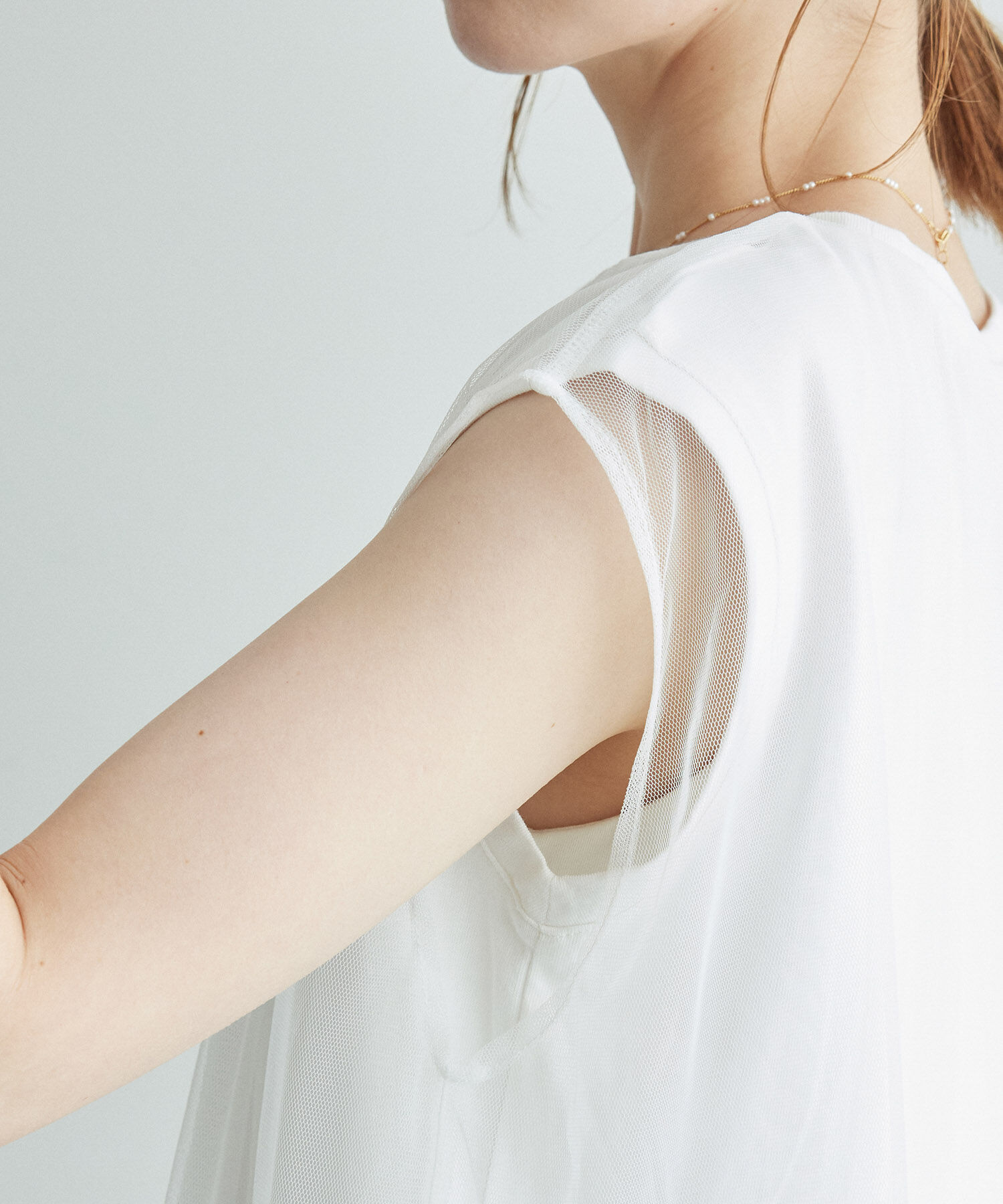 Rope&rsquo;Picnic「チュールカットトップス」|Tシャツ・カットソー|