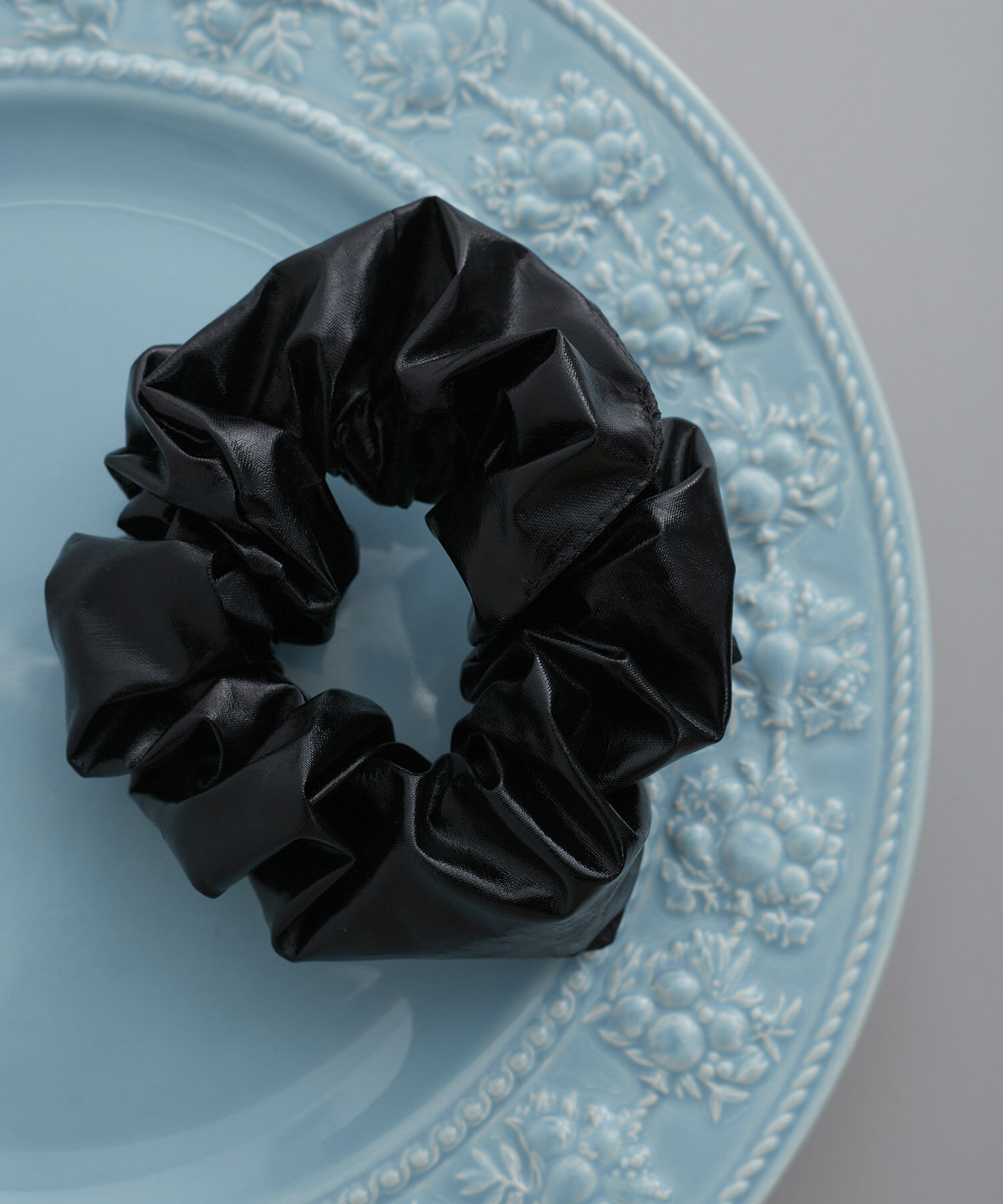 ROPE PICNIC PASSAGE「メタリックシュシュ」|ヘアゴム・シュシュ|ブラック(01)