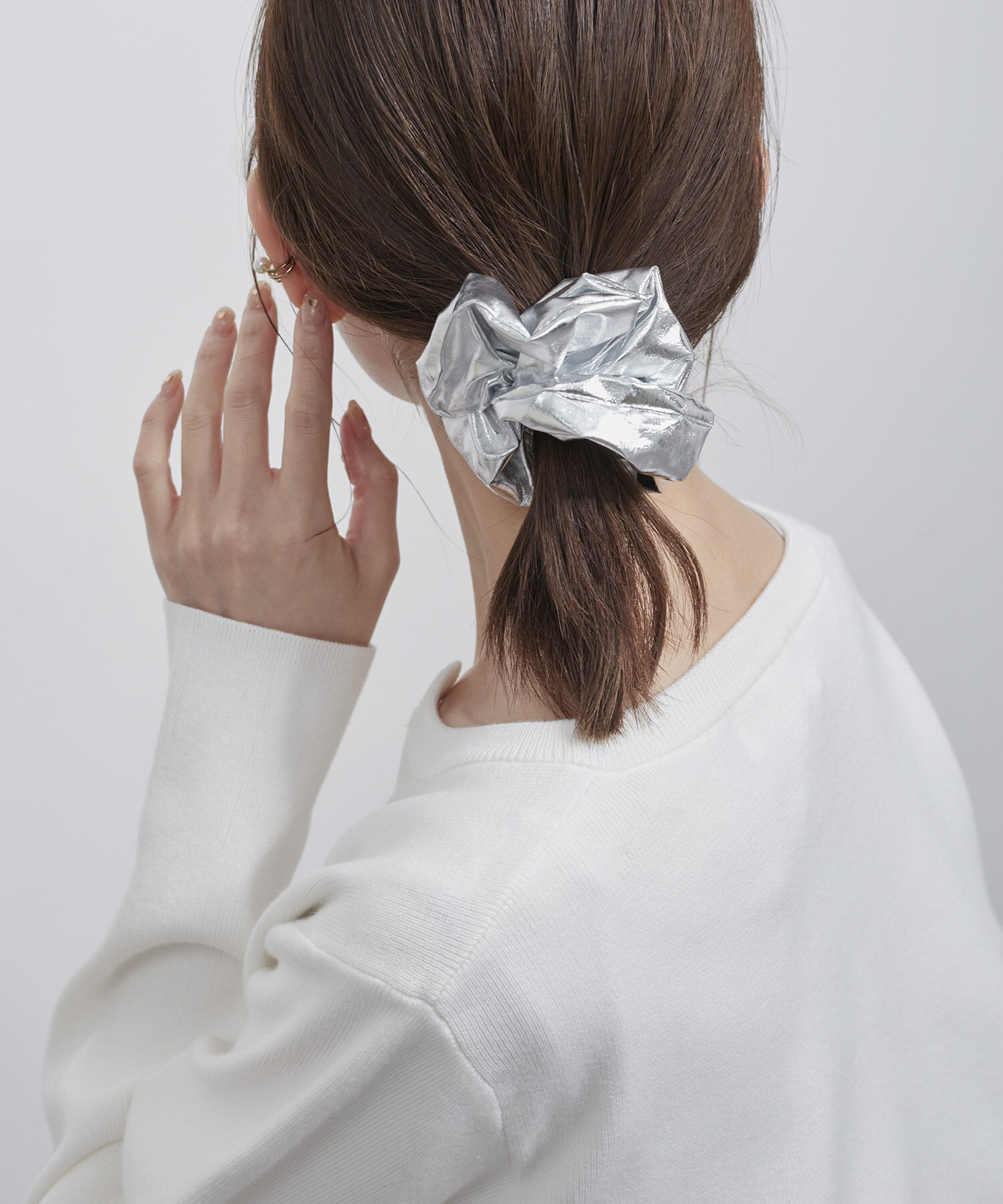 ROPE PICNIC PASSAGE「メタリックシュシュ」|ヘアゴム・シュシュ|