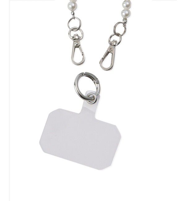 ROPE PICNIC PASSAGE「ハートパール&times;ポンポンファースマホショルダーストラップ」|その他|