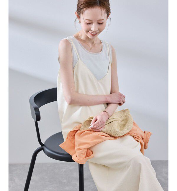 Rope&rsquo;Picnic「【UVケア・遮熱】Comfort Seriesコンフォートシリーズ/Vネックキャミワンピース」|ワンピース|