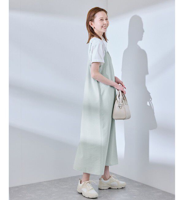 Rope&rsquo;Picnic「【UVケア・遮熱】Comfort Seriesコンフォートシリーズ/Vネックキャミワンピース」|ワンピース|