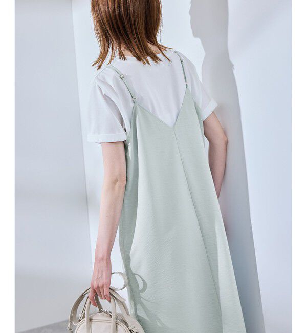 Rope&rsquo;Picnic「【UVケア・遮熱】Comfort Seriesコンフォートシリーズ/Vネックキャミワンピース」|ワンピース|