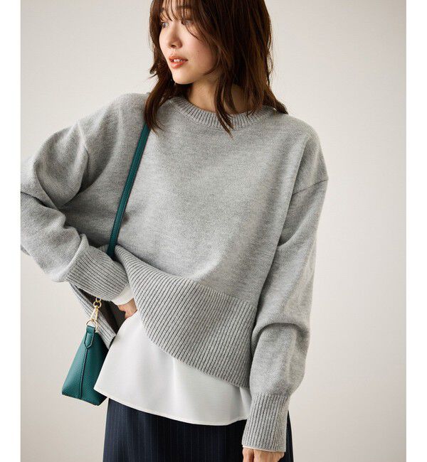 Rope&rsquo;Picnic「布帛ドッキングロングスリーブTシャツ」|Tシャツ・カットソー|