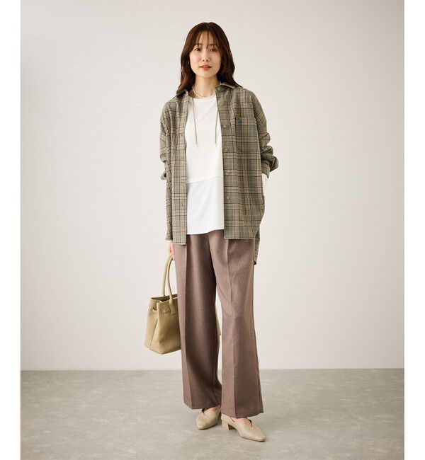 Rope&rsquo;Picnic「布帛ドッキングロングスリーブTシャツ」|Tシャツ・カットソー|