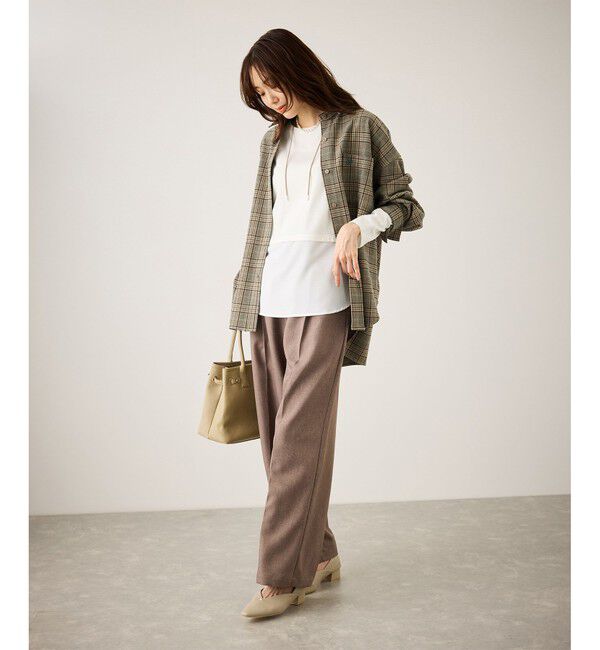 Rope&rsquo;Picnic「布帛ドッキングロングスリーブTシャツ」|Tシャツ・カットソー|