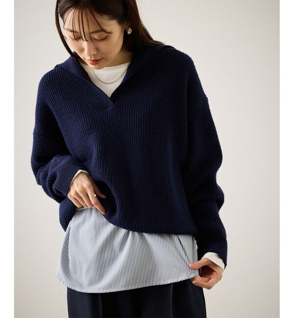 Rope&rsquo;Picnic「布帛ドッキングロングスリーブTシャツ」|Tシャツ・カットソー|