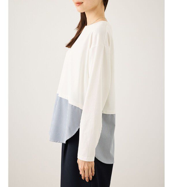 Rope&rsquo;Picnic「布帛ドッキングロングスリーブTシャツ」|Tシャツ・カットソー|