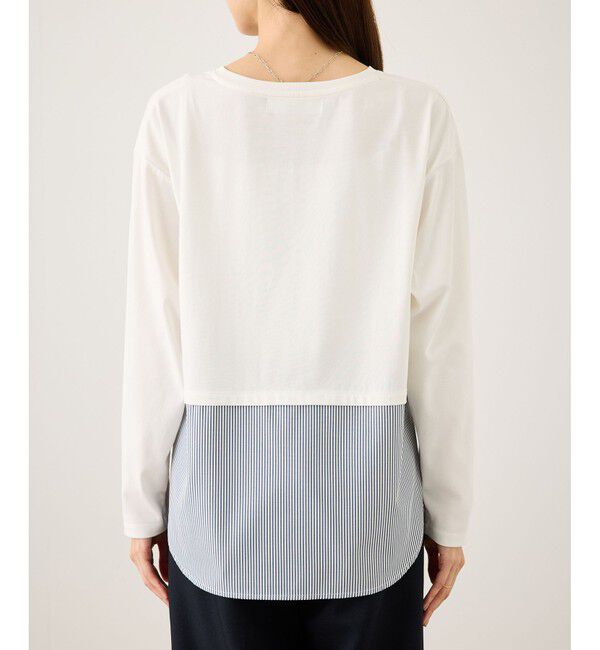Rope&rsquo;Picnic「布帛ドッキングロングスリーブTシャツ」|Tシャツ・カットソー|