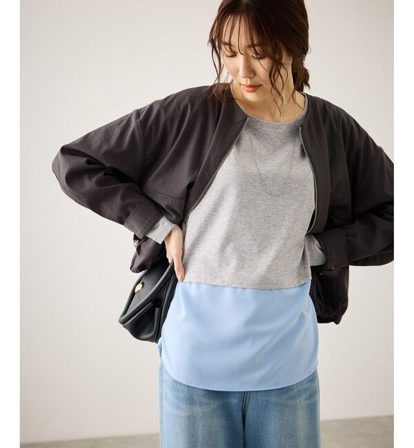 Rope&rsquo;Picnic「布帛ドッキングロングスリーブTシャツ」|Tシャツ・カットソー|