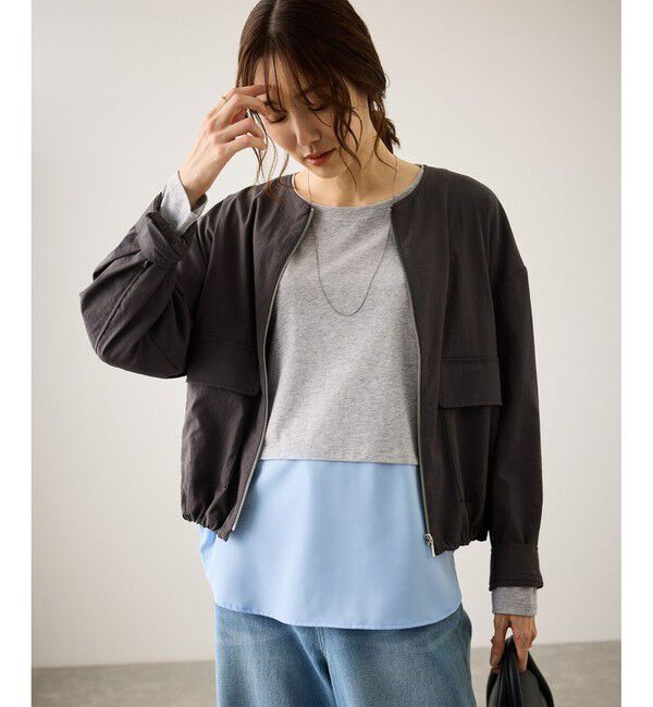 Rope&rsquo;Picnic「布帛ドッキングロングスリーブTシャツ」|Tシャツ・カットソー|