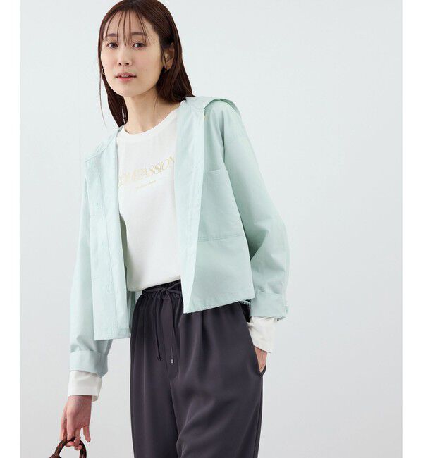 Rope&rsquo;Picnic「RENUロゴプリントロングTシャツ/UVカット・イージーケア」|Tシャツ・カットソー|