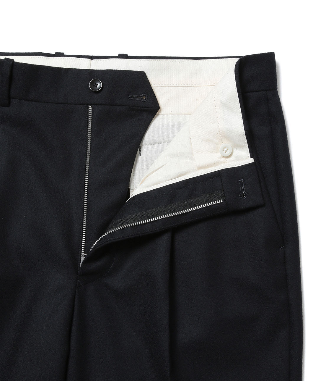 ADAM ET ROPE'「【Scye Clothing】EX Flannel Trousers」|スラックス|