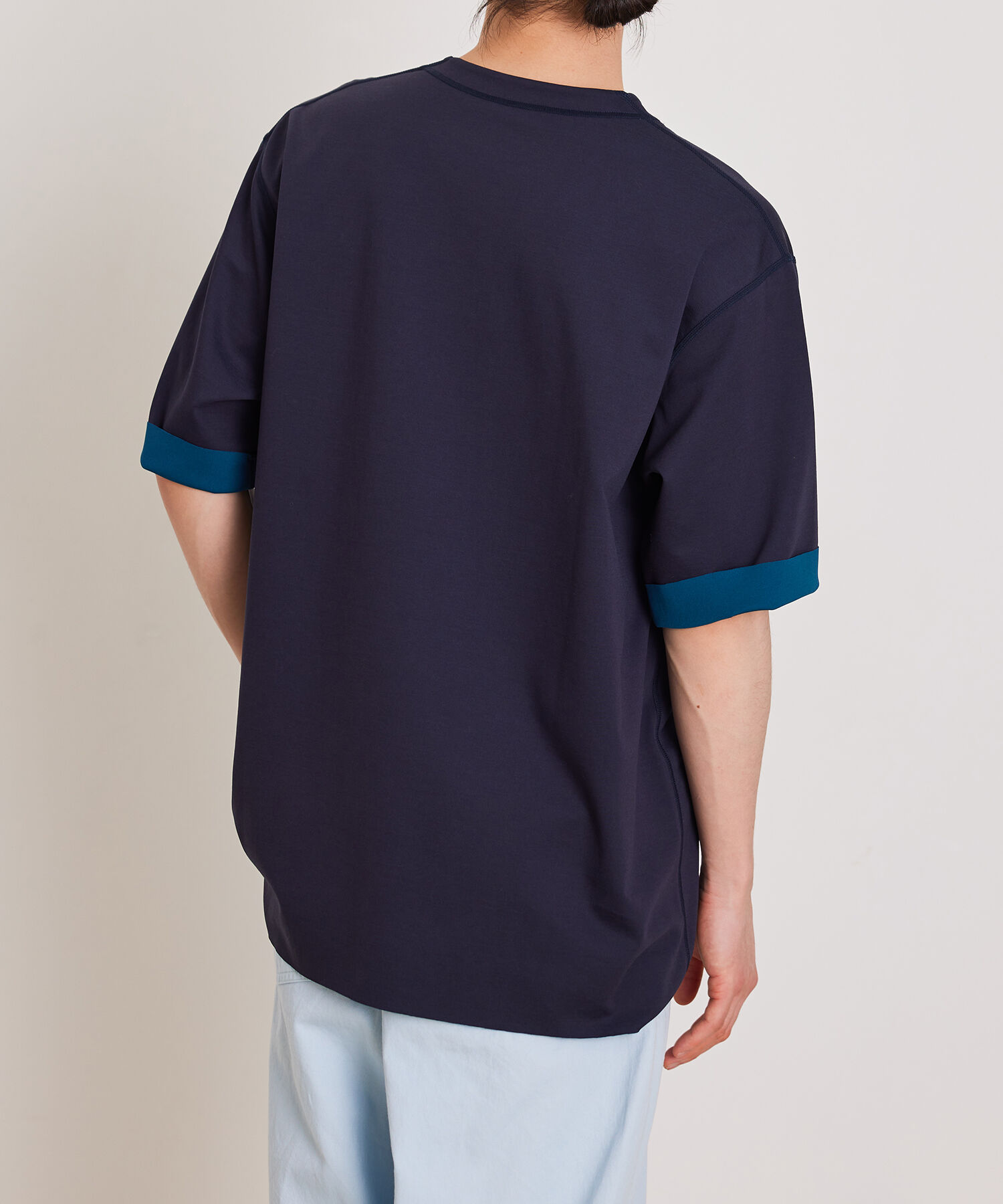 ADAM ET ROPE'「ハイゲージ シャンブレー リバーシブル Tシャツ」|Tシャツ・カットソー|