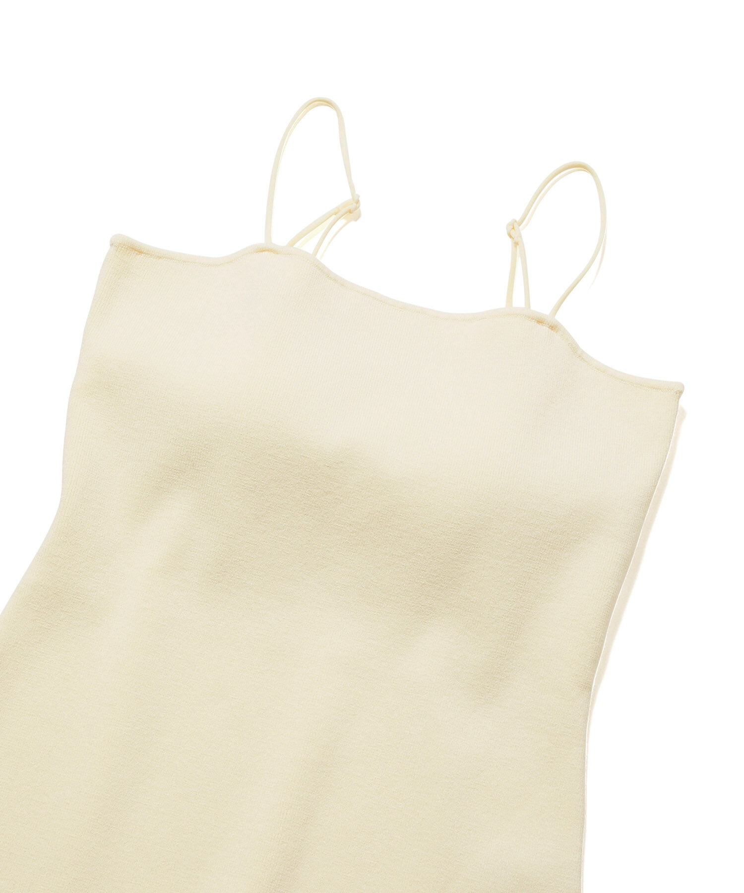 ADAM ET ROPE'「【サステナブル】ニットバージョンベアキャミ」|キャミソール|