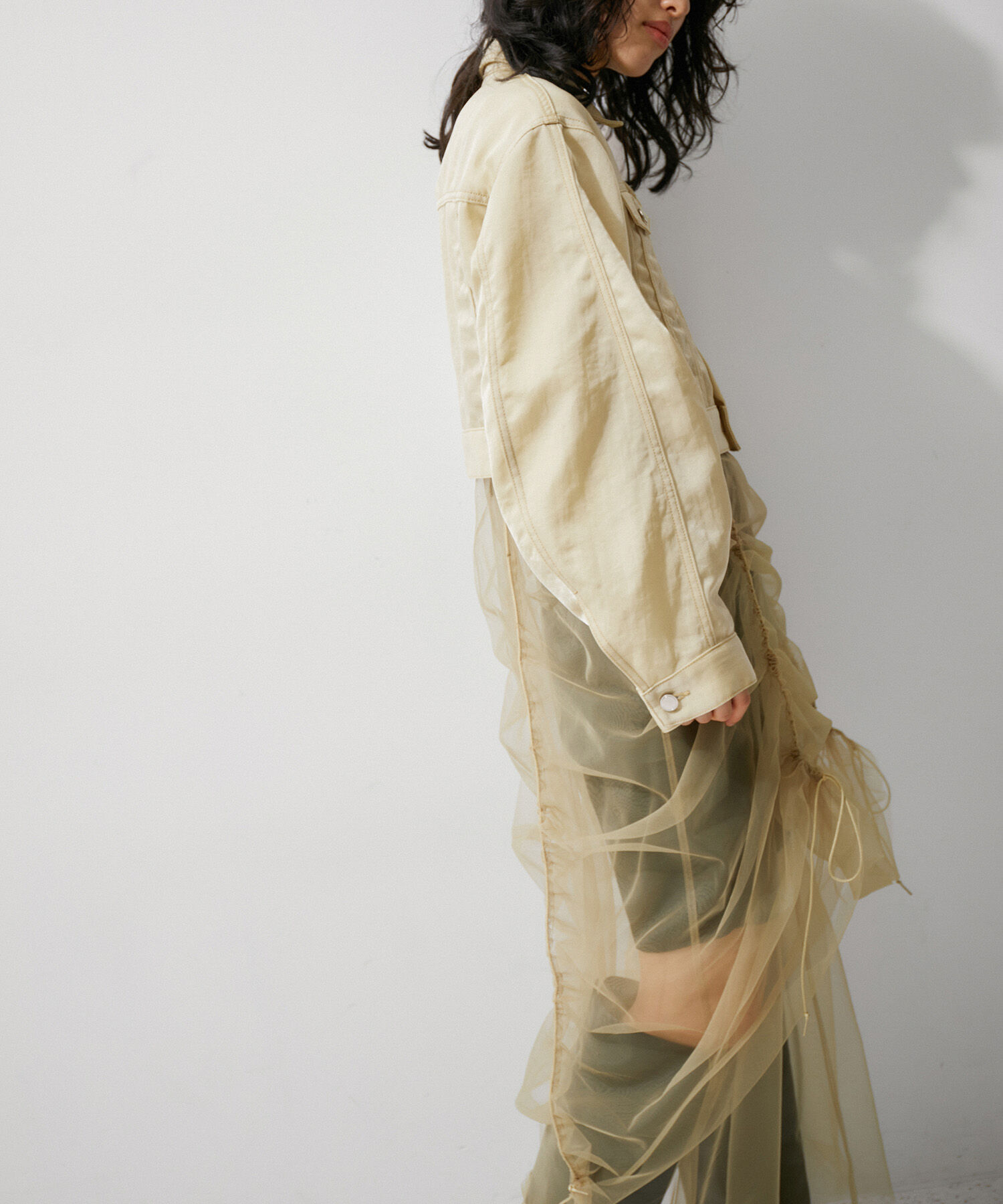 ADAM ET ROPE'「デニム＆チノショートGジャン」|デニムジャケット|