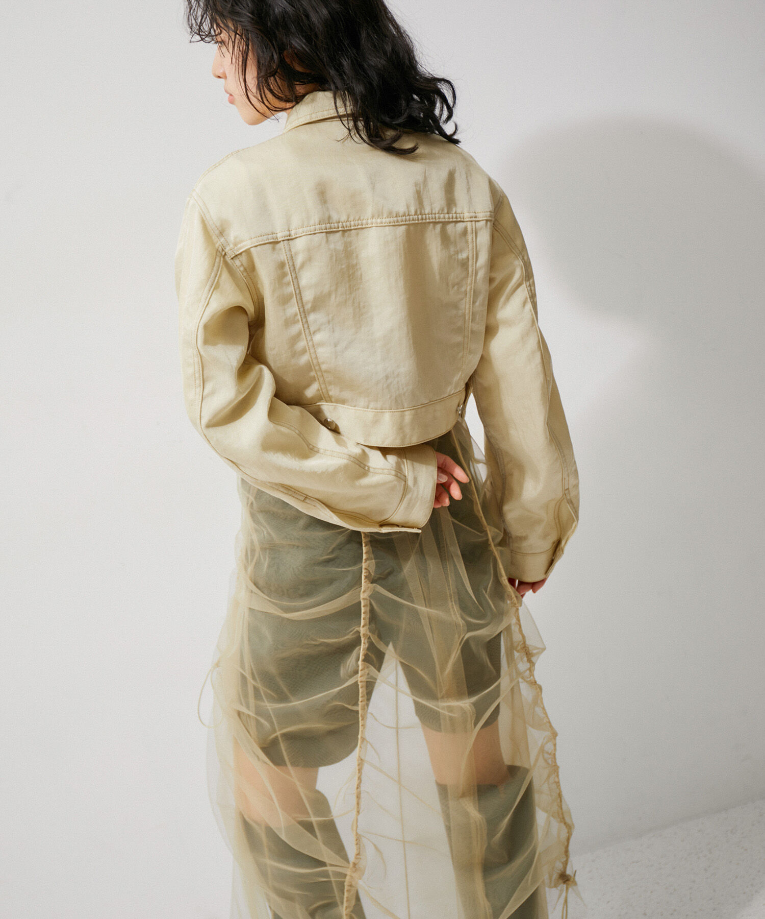 ADAM ET ROPE'「デニム＆チノショートGジャン」|デニムジャケット|