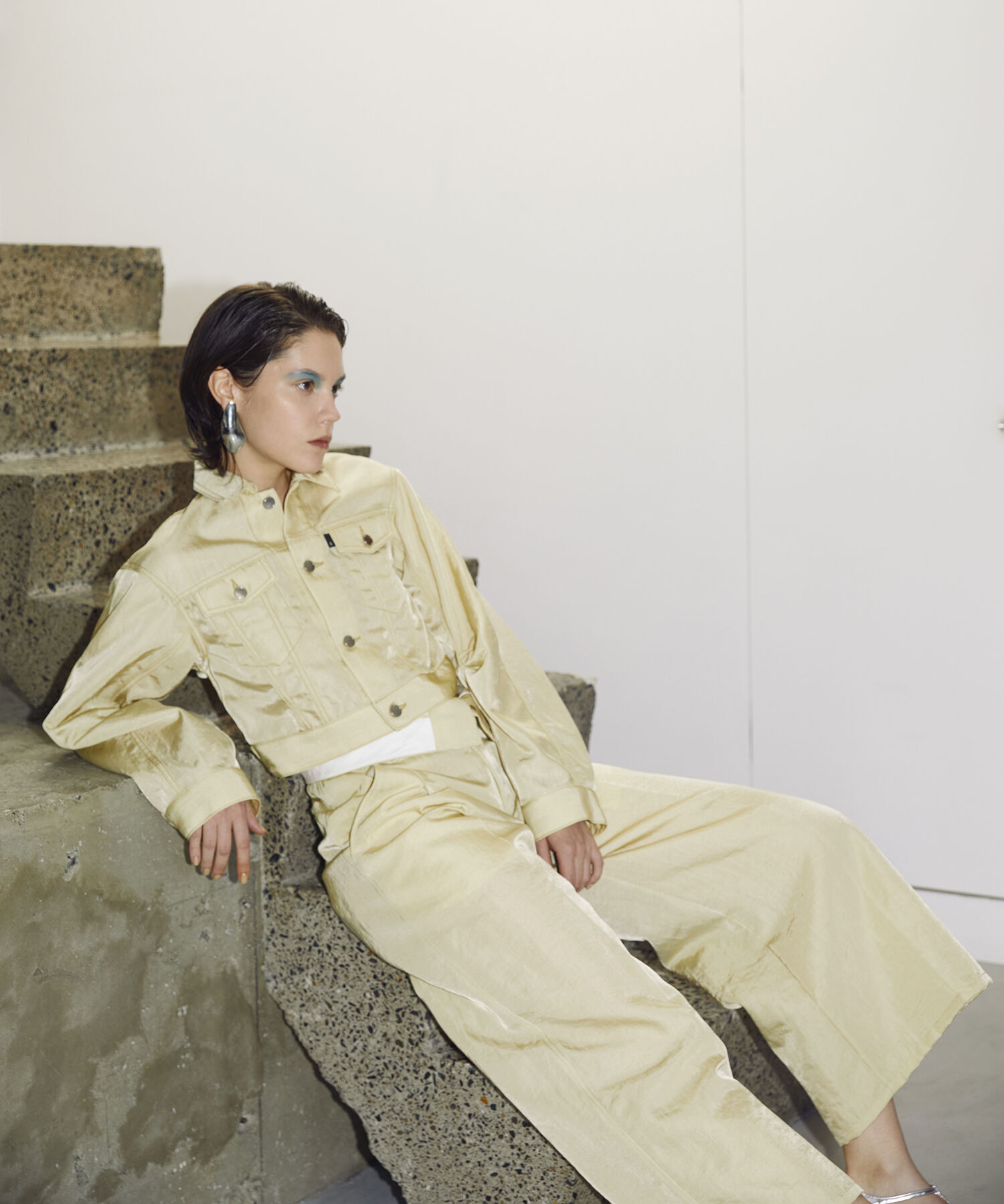 ADAM ET ROPE'「デニム＆チノショートGジャン」|デニムジャケット|