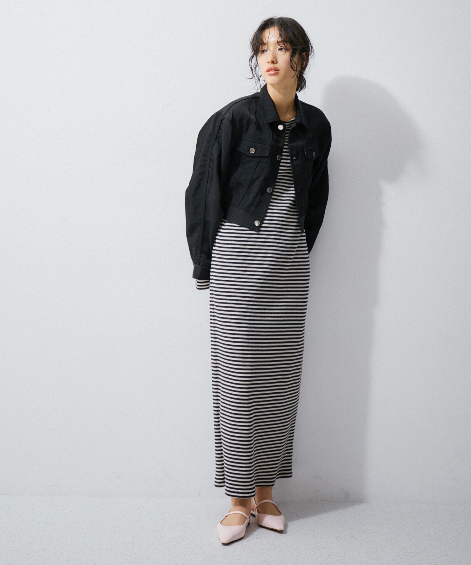 ADAM ET ROPE'「デニム＆チノショートGジャン」|デニムジャケット|