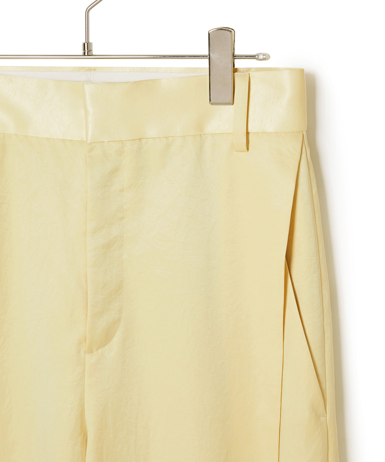 ADAM ET ROPE'「【環境配慮】ビンテージサテンサイドタックパンツ」|その他|