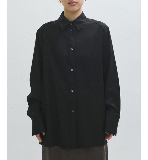 ADAM ET ROPE'「【EMOELLE】ソモウウールシャツ」|シャツ・ブラウス|