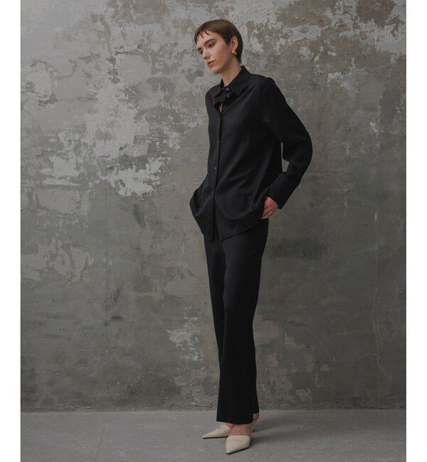 ADAM ET ROPE'「【EMOELLE】ソモウウールシャツ」|シャツ・ブラウス|