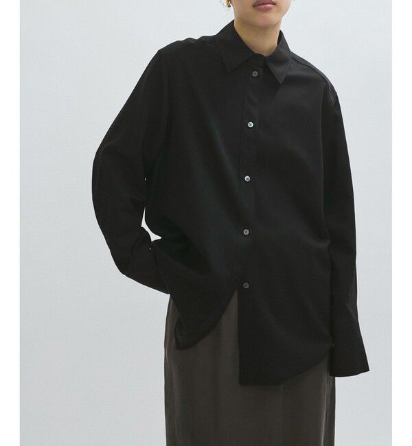 ADAM ET ROPE'「【EMOELLE】ソモウウールシャツ」|シャツ・ブラウス|