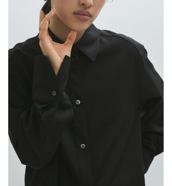 ADAM ET ROPE'「【EMOELLE】ソモウウールシャツ」|シャツ・ブラウス|