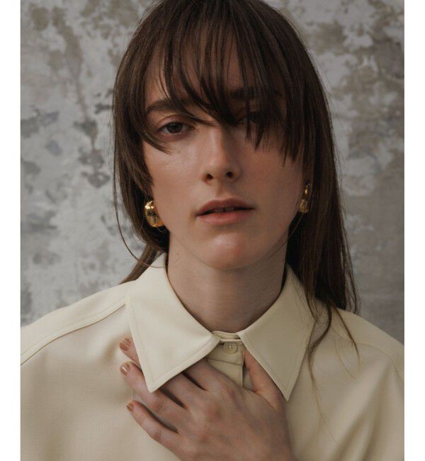 ADAM ET ROPE'「【EMOELLE】ソモウウールシャツ」|シャツ・ブラウス|