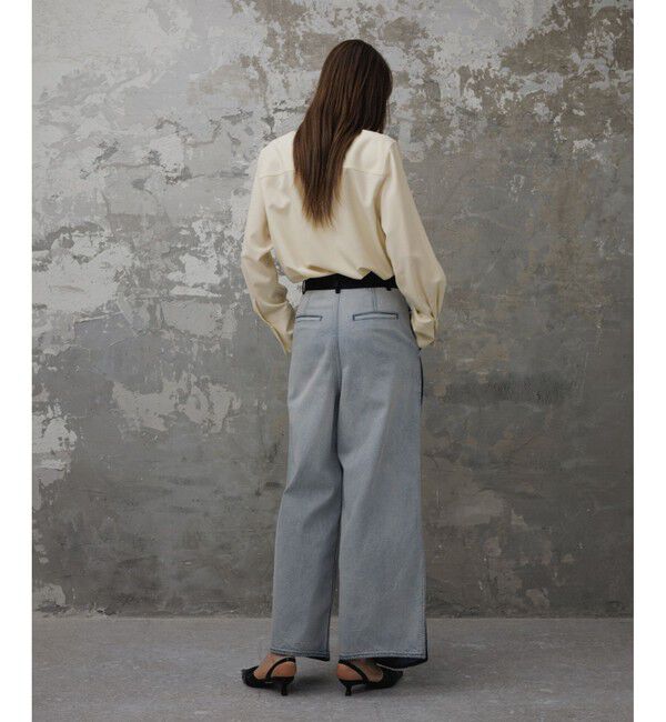 ADAM ET ROPE'「【EMOELLE】ソモウウールシャツ」|シャツ・ブラウス|