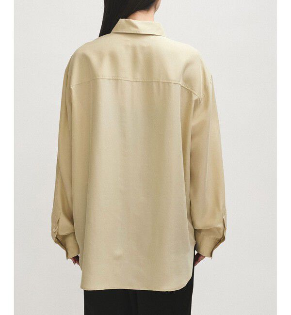 ADAM ET ROPE'「【EMOELLE】サンドシルクシャツ」|シャツ・ブラウス|