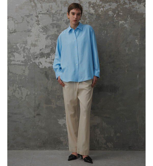 ADAM ET ROPE'「【EMOELLE】サンドシルクシャツ」|シャツ・ブラウス|