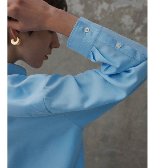 ADAM ET ROPE'「【EMOELLE】サンドシルクシャツ」|シャツ・ブラウス|