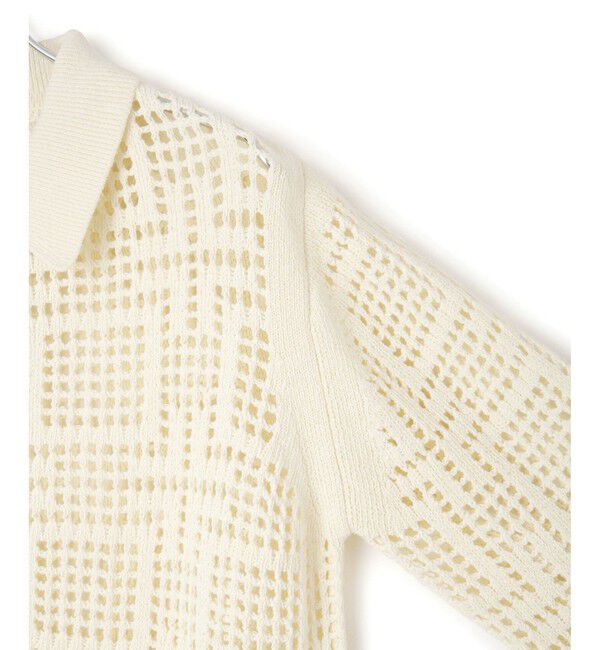 ADAM ET ROPE'「【サステナブル】クロシェライクカーディガン」|カーディガン|