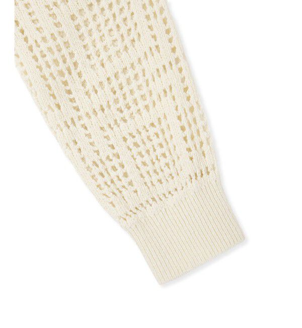 ADAM ET ROPE'「【サステナブル】クロシェライクカーディガン」|カーディガン|