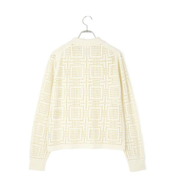 ADAM ET ROPE'「【サステナブル】クロシェライクカーディガン」|カーディガン|